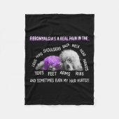 Fibromyalgie's A Real Pain Bichon Frise Hund 1 Fleecedecke (Vorderseite)
