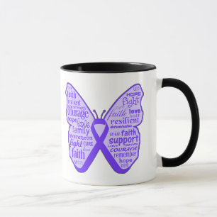Fibrose-Bewusstseins-Schmetterlings-Band Tasse
