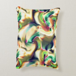 Fibrose Färbung mit schimmernden Farben und glatte Dekokissen