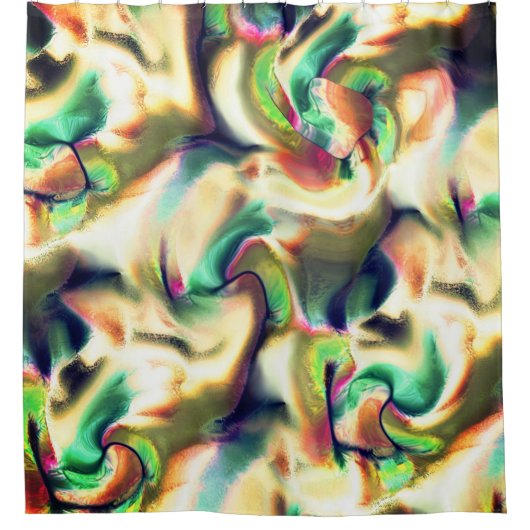 Fibrose Färbung mit schimmernden Farben und glatte Duschvorhang (Vorderseite)