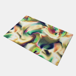 Fibrose Färbung mit schimmernden Farben und glatte Fußmatte