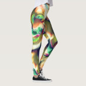 Fibrose Färbung mit schimmernden Farben und glatte Leggings (Rechts)