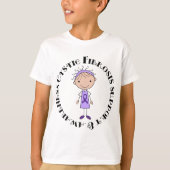 Fibrose-Geschenk-Ideen-lila Band T-Shirt (Vorderseite)