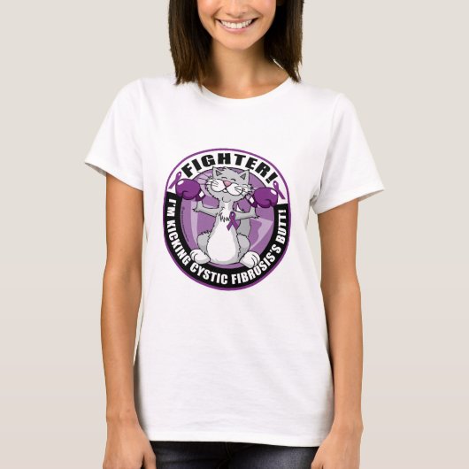 Fibrose-Katzen-Kämpfer T-Shirt (Vorderseite)