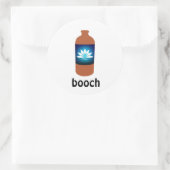 Fichsticker - Kombucha Runder Aufkleber (Tasche)