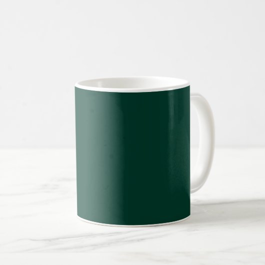 Fichte in fester Farbe dunkelgrün Kaffeetasse (VorderseiteRechts)