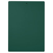 Fichte in fester Farbe dunkelgrün Klemmbrett (Rückseite)