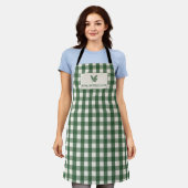 Fichten-Gingham-Weihnachten Schürze (Getragen)