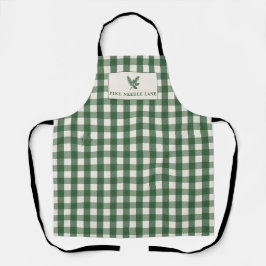 Fichten-Gingham-Weihnachten Schürze
