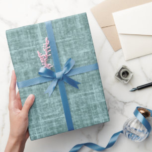 Fichten Grün Leinen Geschenkpapier