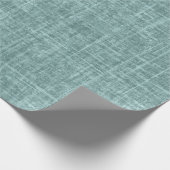 Fichten Grün Leinen Geschenkpapier (Ecke)