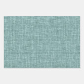 Fichten Grün Leinen Geschenkpapier Set (Vorderseite 2)
