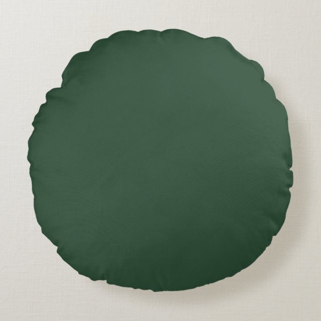 Fichten Grün Rundes Kissen (Vorderseite)