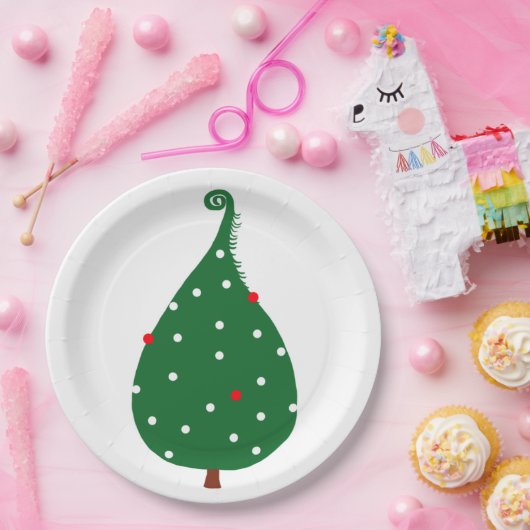 Fichtenbaum Pappteller (Party)