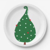 Fichtenbaum Pappteller (Vorderseite)