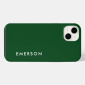 Fichtengrün-Farbname iPhone Hülle (Rückseite (Horizontal))