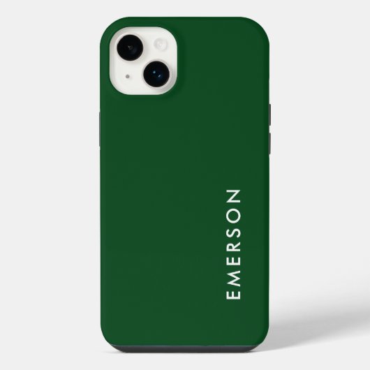 Fichtengrün-Farbname iPhone Hülle (Rückseite)