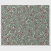 Fichtenholz, grün, rustikal geschenkpapier (Flach)