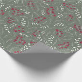 Fichtenholz, grün, rustikal geschenkpapier (Ecke)