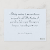 Fichtenzweig im skandinavischen Stil Postkarte (Rückseite)