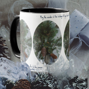 Fichtenzweig im skandinavischen Stil Tasse