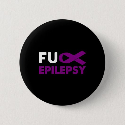 Fick Epilepsy Awareness Support Survivor Geschenk Button (Vorderseite)