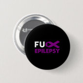 Fick Epilepsy Awareness Support Survivor Geschenk Button (Vorne & Hinten)