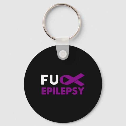 Fick Epilepsy Awareness Support Survivor Geschenk Schlüsselanhänger (Vorderseite)