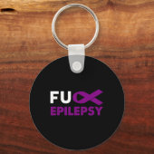 Fick Epilepsy Awareness Support Survivor Geschenk Schlüsselanhänger (Vorderseite)