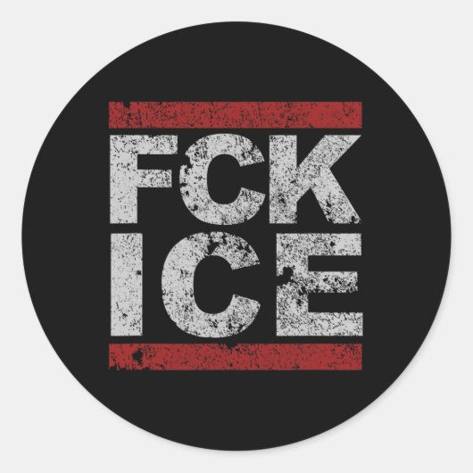 Fick Ice gestört Runder Aufkleber (Vorderseite)