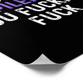 Fick You Epilepsy You Fcking Fck - Funny Epilepsy Poster (Ecke)