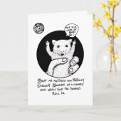 FICTS "Hamster-Sparungs-" Geburtstags-Karte Karte (Gelbe Blume)