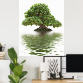 Ficus bonsai poster (Heimbüro)