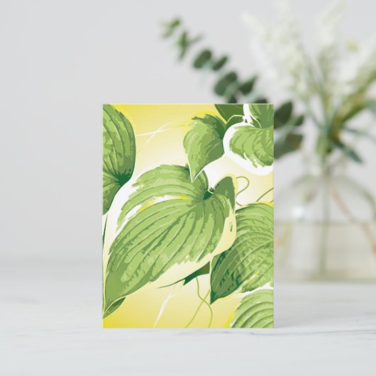 Ficus Pflanze 4 Postkarte (Stehend Vorderseite)