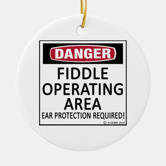 Fiddle-Arbeitsfläche Keramik Ornament (Vorne)