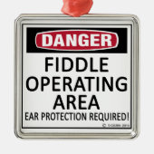 Fiddle-Arbeitsfläche Silbernes Ornament (Vorne)