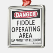 Fiddle-Arbeitsfläche Silbernes Ornament (Links)