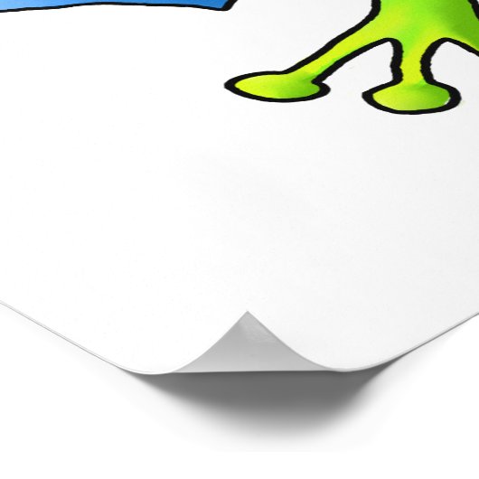 Fiddle Frog Poster (Ecke)