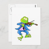 Fiddle Frog Postkarte (Vorne/Hinten)
