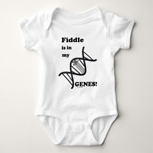 Fiddle ist in meinen Genen! Baby Strampler (Vorderseite)