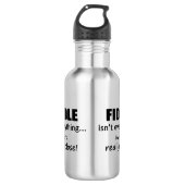 Fiddle ist nicht alles edelstahlflasche (Vorderseite)