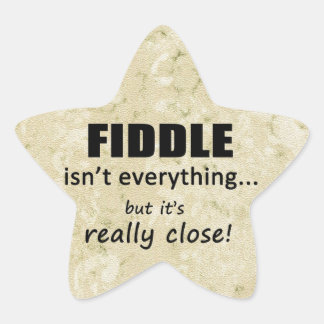 Fiddle ist nicht alles Star Sticker