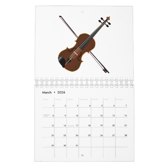 Fiddle Kalender (Mär 2026)