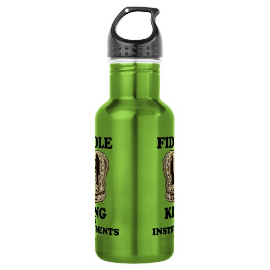 Fiddle King of Instruments Edelstahlflasche (Vorderseite)