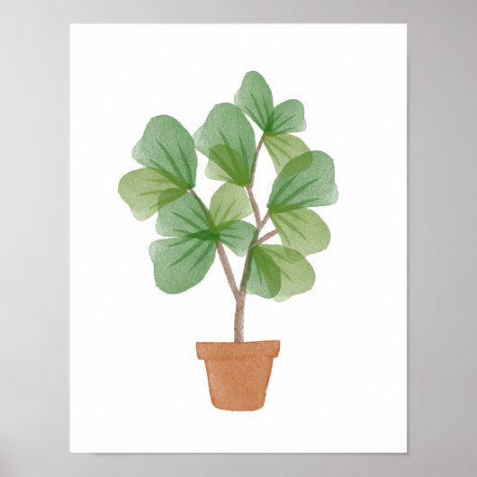 Fiddle Leaf Abb. Poster (Vorne)