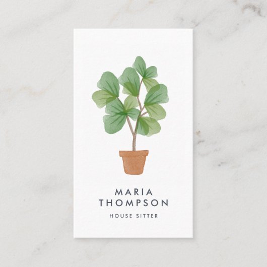 Fiddle Leaf Fig | ZUHAUSE Visitenkarte (Vorderseite)