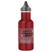 Fiddle-Lizenz Edelstahlflasche (Links)