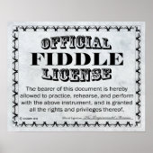 Fiddle-Lizenz Poster (Vorne)