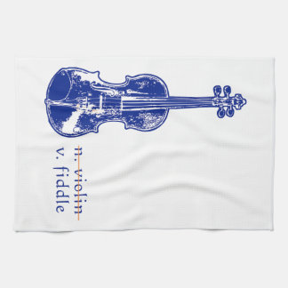 Fiddle Not Violin Bluegrass Country Music Gift Geschirrtuch