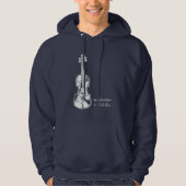 Fiddle Not Violin Bluegrass Country Music Gift Hoodie (Vorderseite)